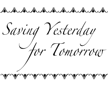 logo Saving Yesterday for Tomorrow
